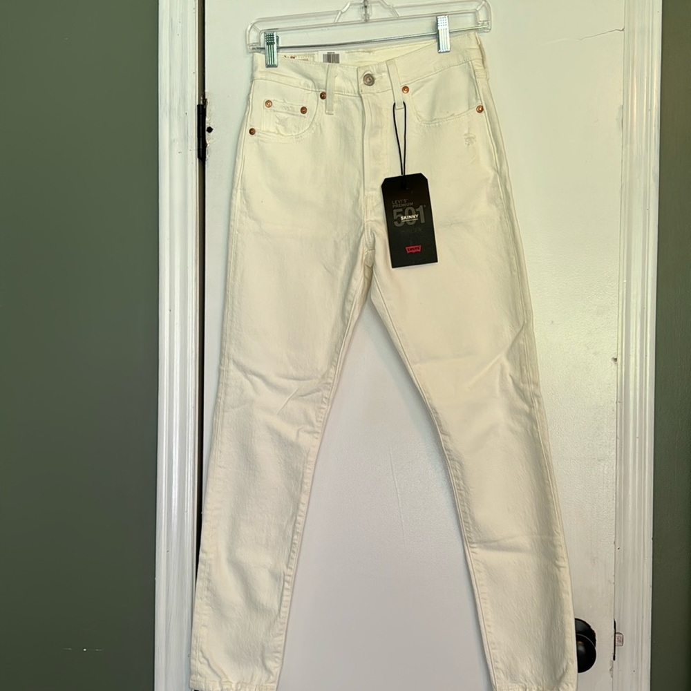 Levi’s skinny 501 jeans, new with tags!